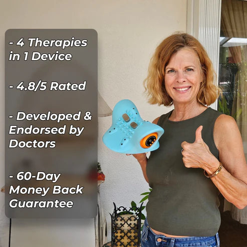 Electric Cervical Neck Massager – Shoulder Stretcher & Chiropractic Traction Device for Spine Alignment