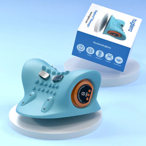 Electric Cervical Neck Massager – Shoulder Stretcher & Chiropractic Traction Device for Spine Alignment
