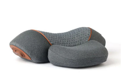 Heated Vibration Neck Massage Pillow – Cervical Traction Cushion for Pain Relief, Travel, Office & Sleep